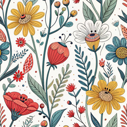Storybook Meadow Pattern 9 Minky Fabric