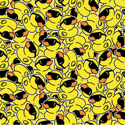 Cool Rubber Ducks Minky Fabric