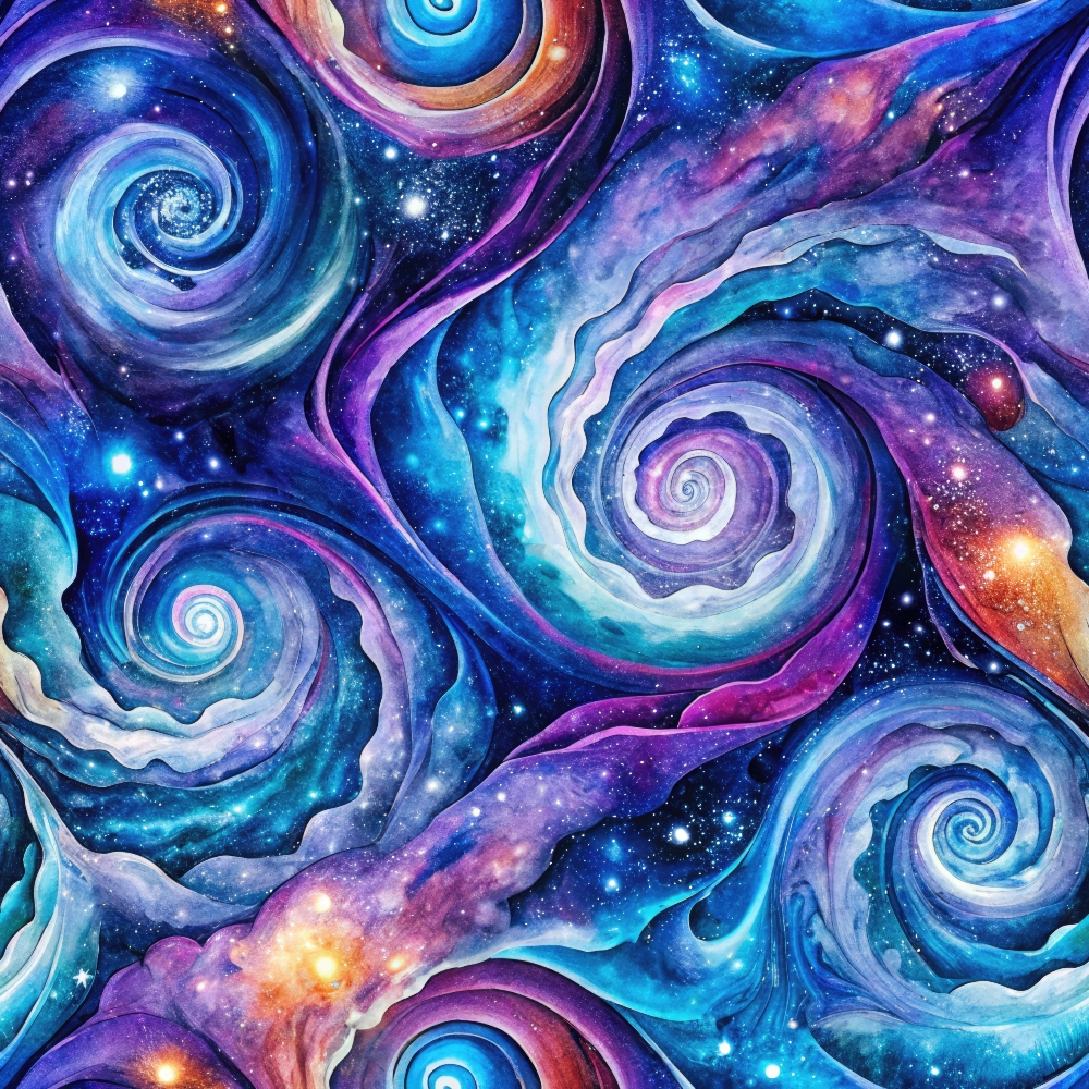 Nebula Dreams Pattern 2 Minky Fabric