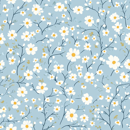 Cottagecore Garden Flowers Pattern 1 Quilting Cotton Fabric