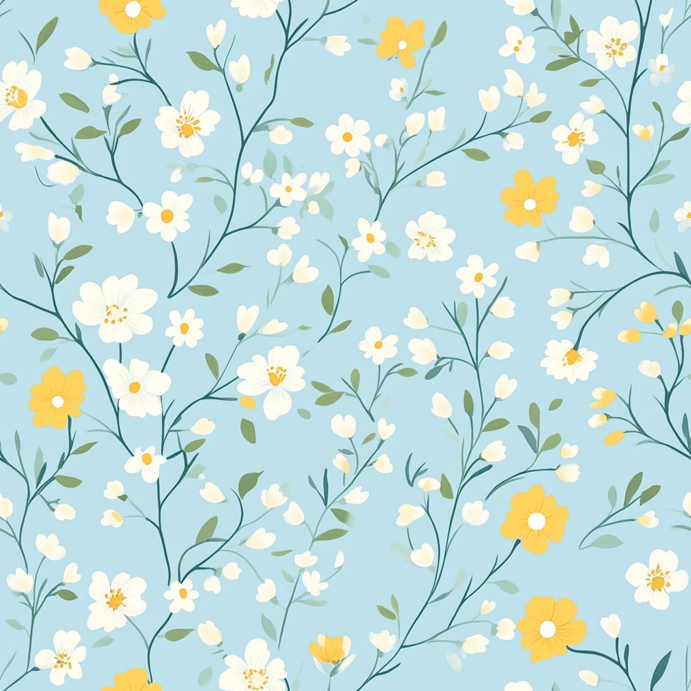 Buttermilk Blossoms Pattern 11 Minky Fabric