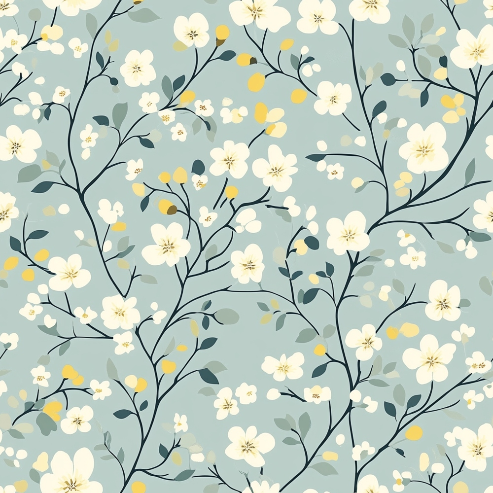 Buttermilk Blossoms Pattern 19 Minky Fabric