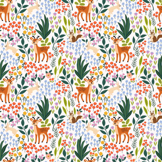 Cottagecore Spring Floral Pattern 3 Quilting Cotton Fabric