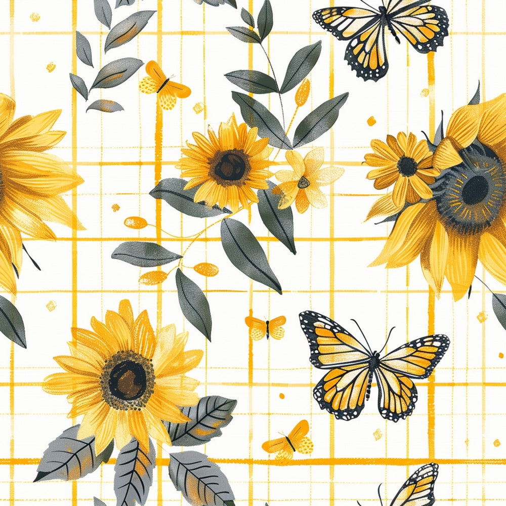 Golden Meadow Flutter Pattern 11 Minky Fabric