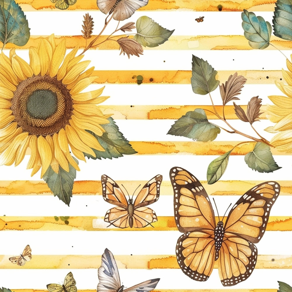 Golden Meadow Flutter Pattern 12 Minky Fabric