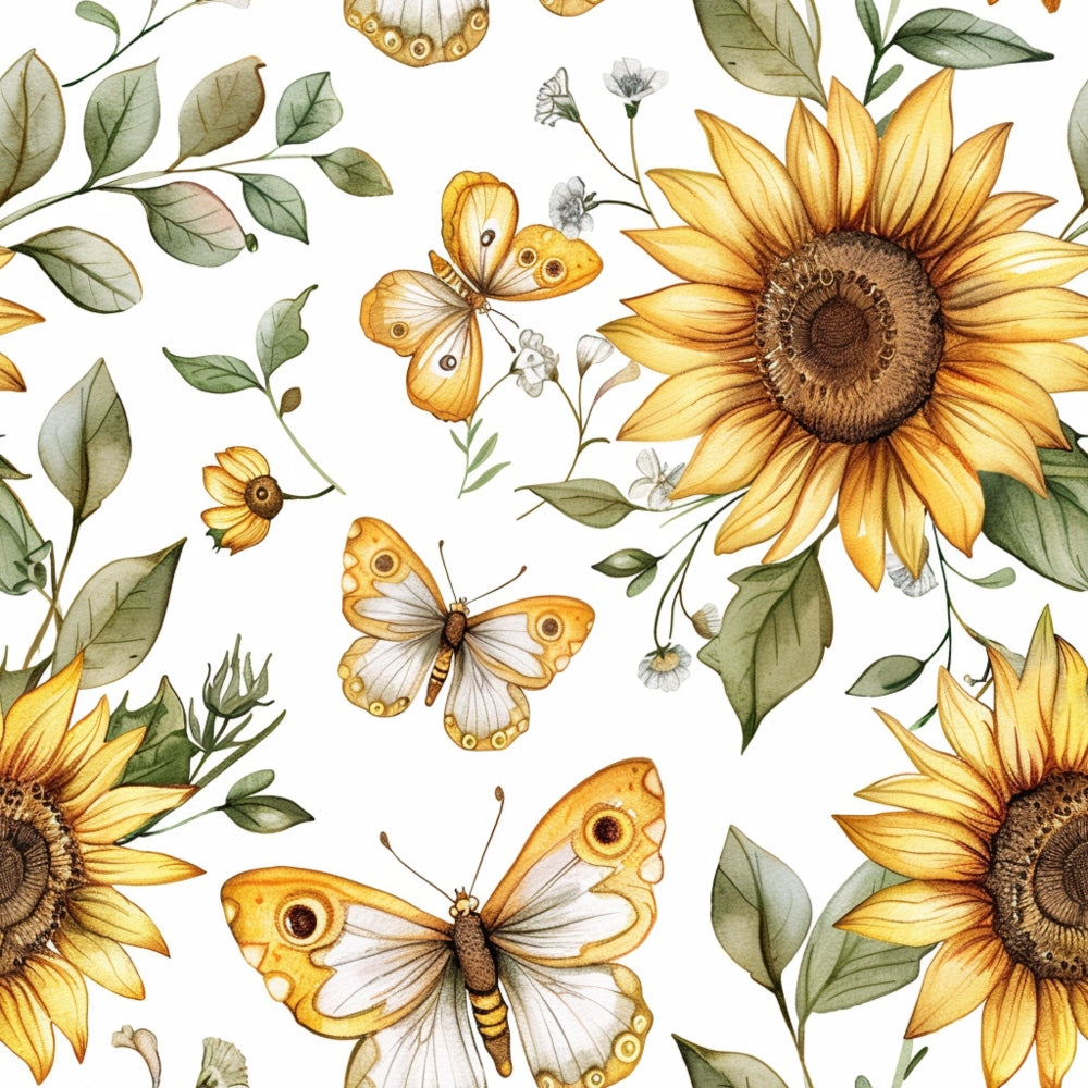 Golden Meadow Flutter Pattern 3 Minky Fabric
