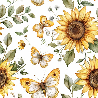 Golden Meadow Flutter Pattern 3 Minky Fabric