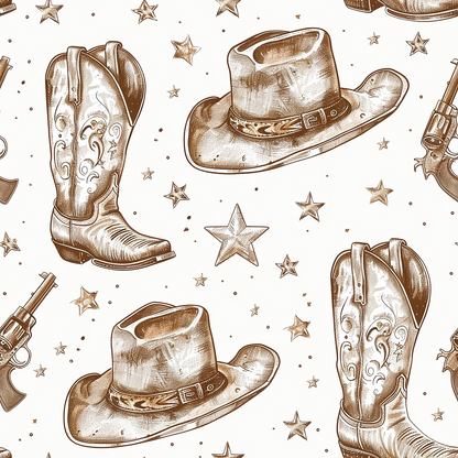 Rustic Rodeo Pattern 10 Minky Fabric