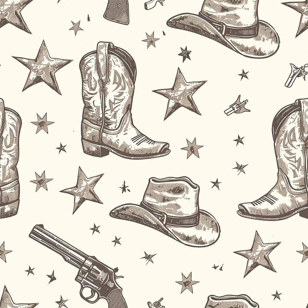 Rustic Rodeo Pattern 6 Minky Fabric