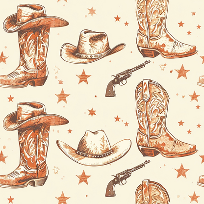 Rustic Rodeo Pattern 7 Minky Fabric