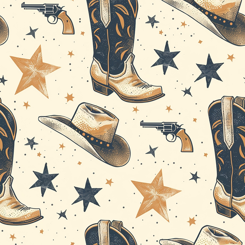 Rustic Rodeo Pattern 8 Minky Fabric
