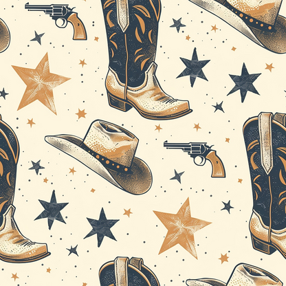 Rustic Rodeo Pattern 8 Minky Fabric