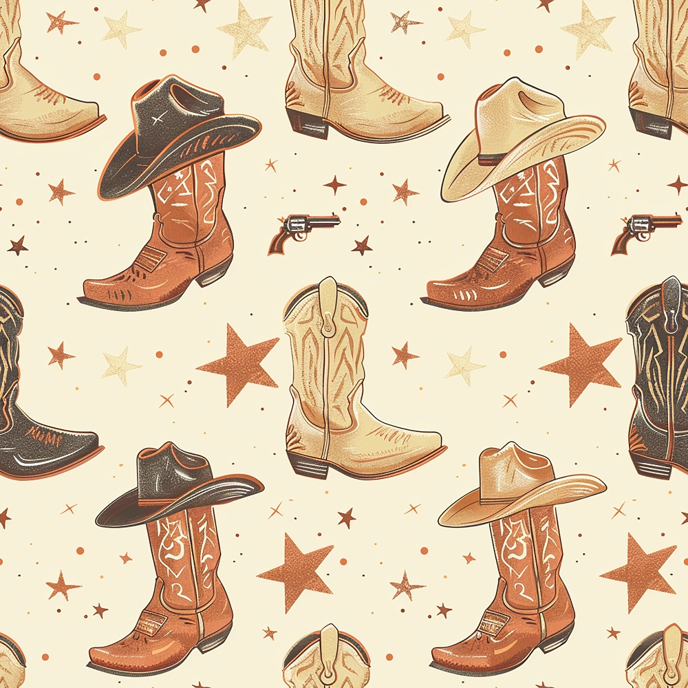 Rustic Rodeo Pattern 9 Minky Fabric
