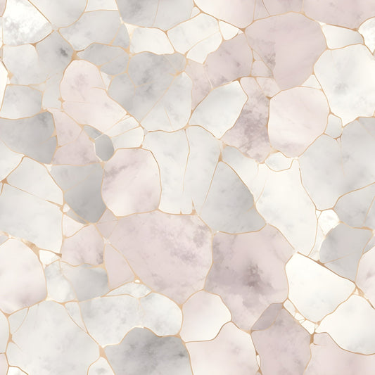 Cracked Marble Pattern 12 Quilting Cotton Fabric