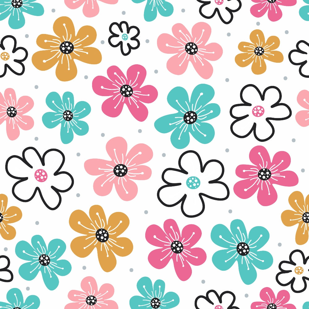 Memphis Confetti Pattern 10 Minky Fabric
