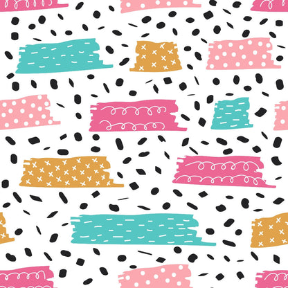 Memphis Confetti Pattern 13 Minky Fabric