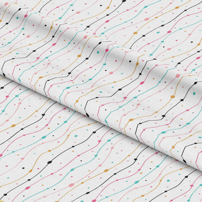 Cute Abstract Doodles Pattern 14 Quilting Cotton Fabric