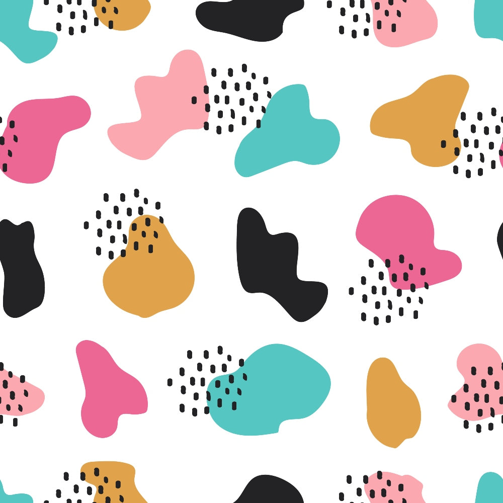 Memphis Confetti Pattern 15 Minky Fabric