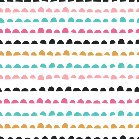Cute Abstract Doodles Pattern 5 Quilting Cotton Fabric