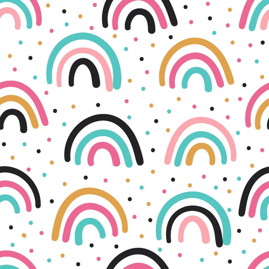 Cute Abstract Doodles Pattern 8 Quilting Cotton Fabric