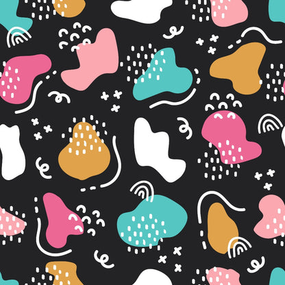 Memphis Confetti Pattern 9 Minky Fabric