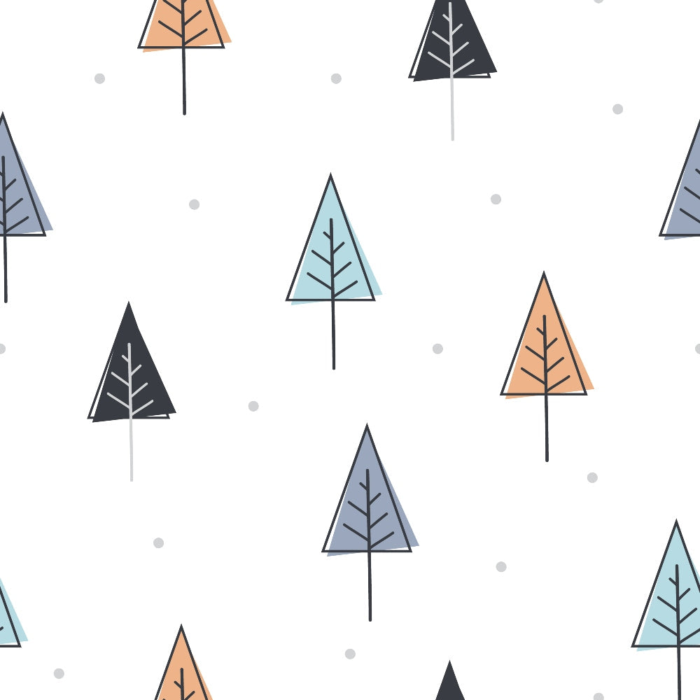 Peachy Rainbow Doodles Pattern 12 Minky Fabric