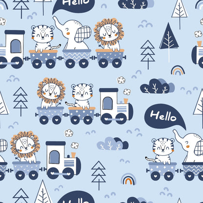 Peachy Rainbow Doodles Pattern 15 Minky Fabric