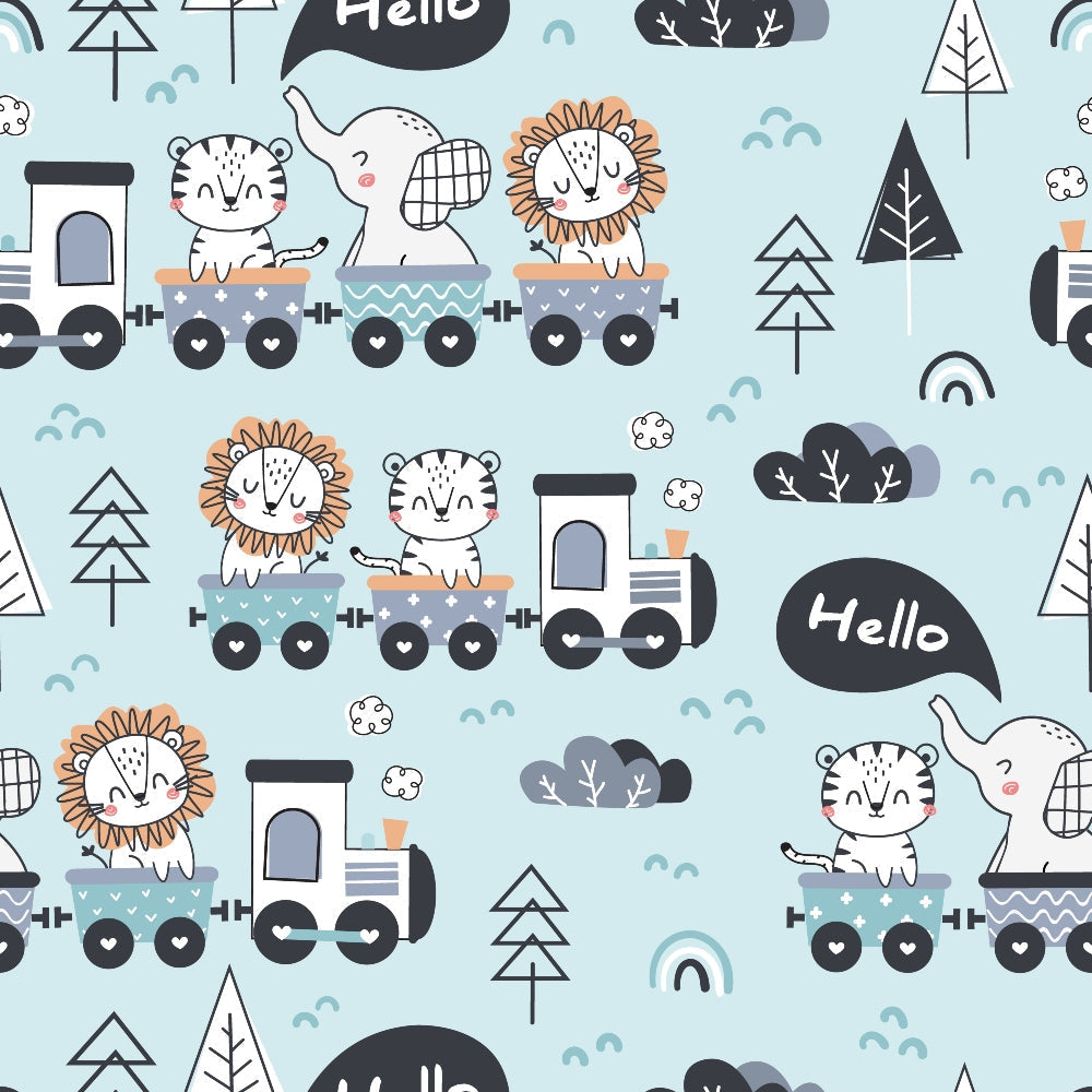 Peachy Rainbow Doodles Pattern 18 Minky Fabric