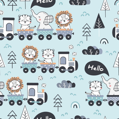 Peachy Rainbow Doodles Pattern 18 Minky Fabric