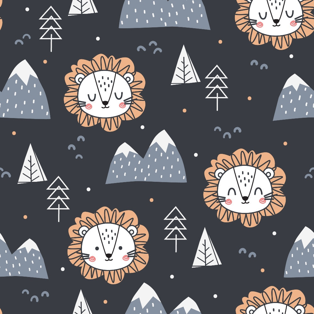 Peachy Rainbow Doodles Pattern 6 Minky Fabric