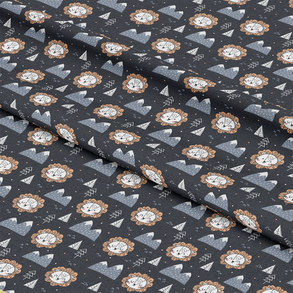 Cute Animal Train Pattern 6 Quilting Cotton Fabric