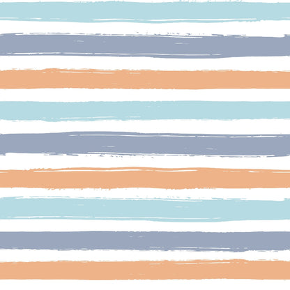 Peachy Rainbow Doodles Pattern 8 Minky Fabric