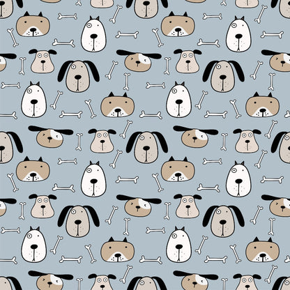 Cute Dogs Pattern 10 Quilting Cotton Fabric