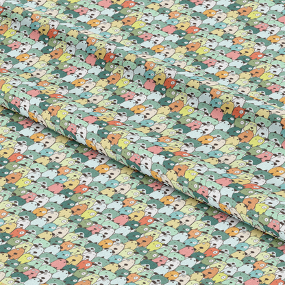 Cute Dogs Pattern 11 Quilting Cotton Fabric