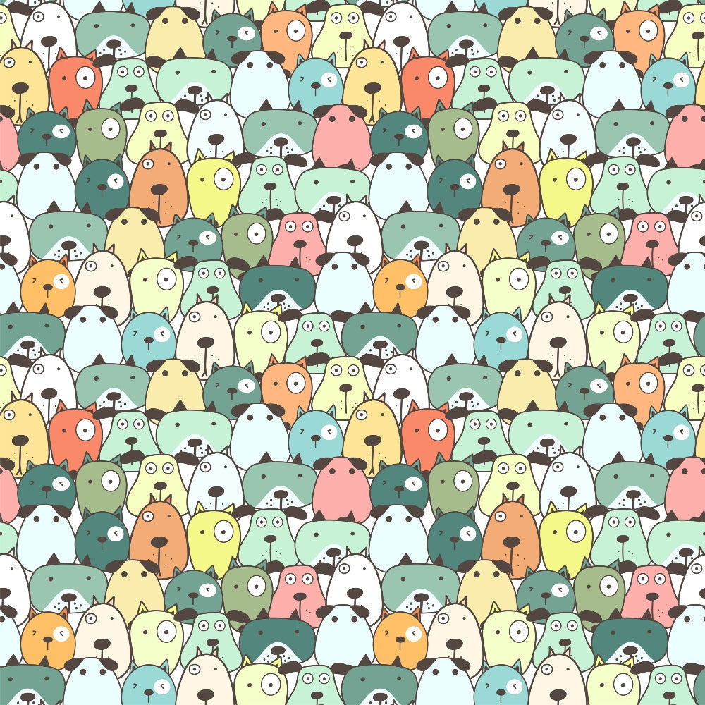 Puppy Pile Pattern 11 Minky Fabric