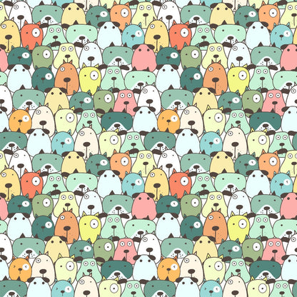 Puppy Pile Pattern 11 Minky Fabric