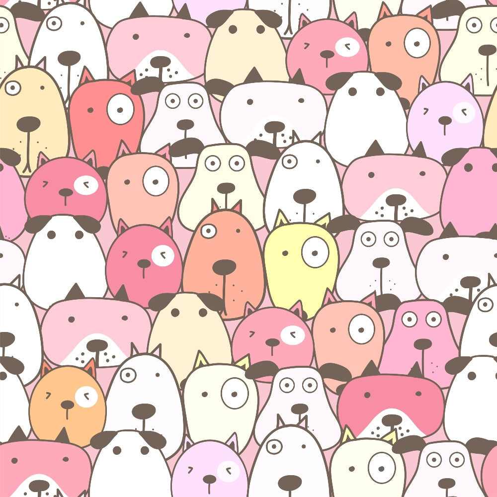 Puppy Pile Pattern 12 Minky Fabric