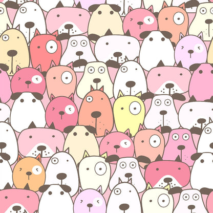 Puppy Pile Pattern 12 Minky Fabric