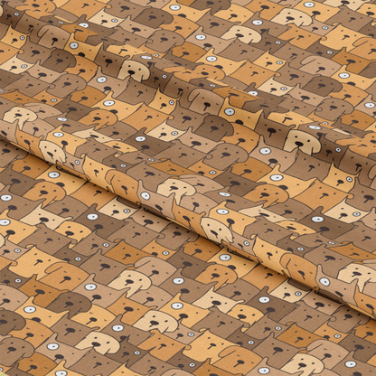 Cute Dogs Pattern 2 Quilting Cotton Fabric