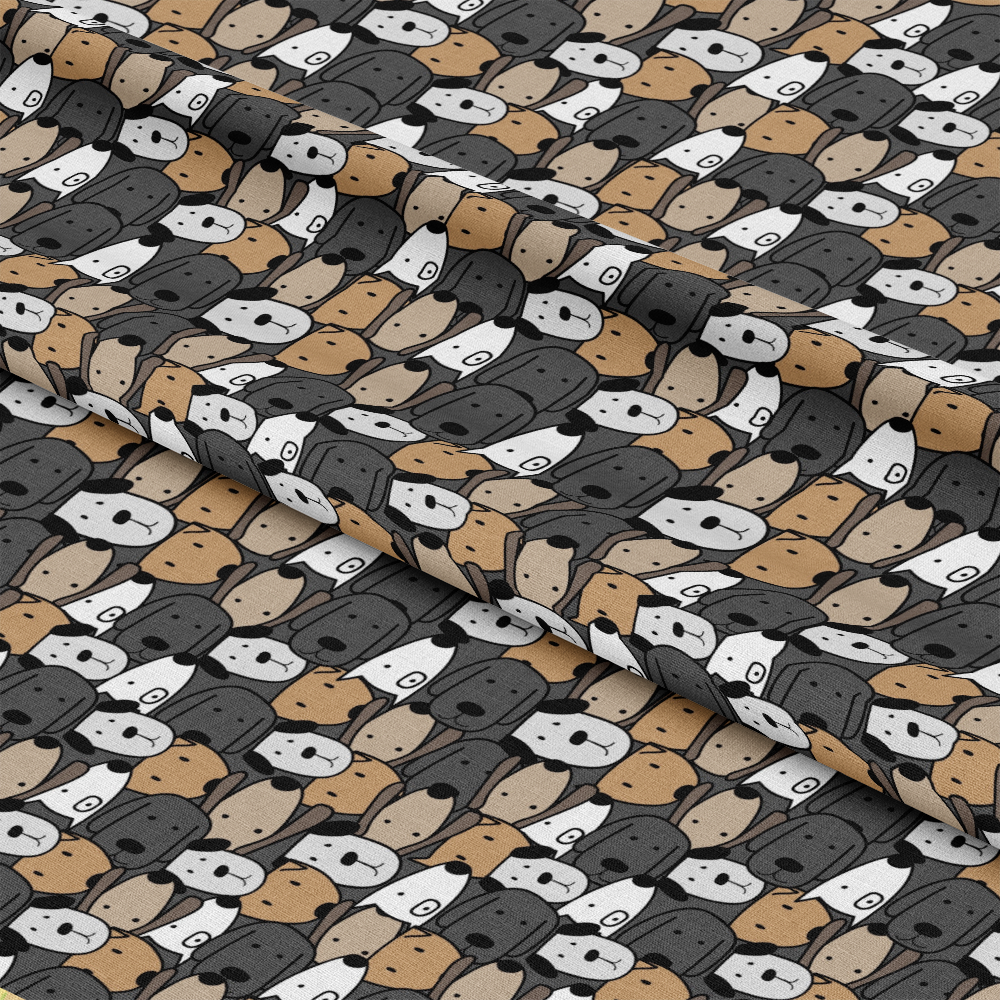 Cute Dogs Pattern 4 Quilting Cotton Fabric