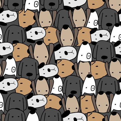 Puppy Pile Pattern 4 Minky Fabric