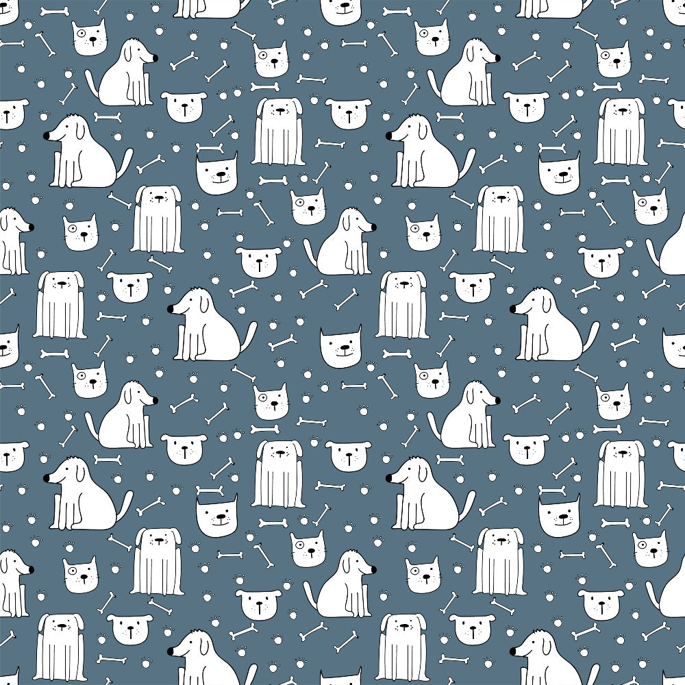 Cute Dogs Pattern 5 Quilting Cotton Fabric