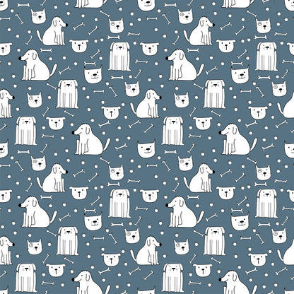 Cute Dogs Pattern 5 Quilting Cotton Fabric