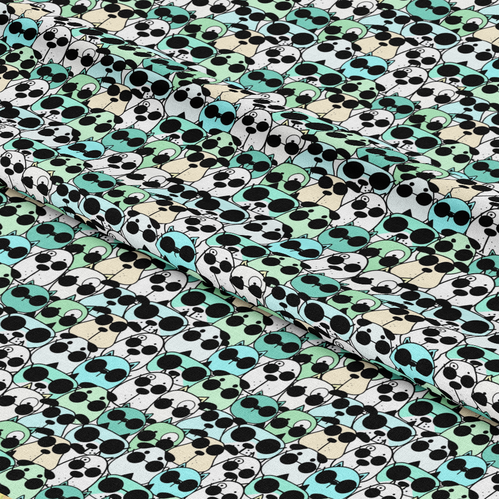 Cute Dogs Pattern 6 Quilting Cotton Fabric