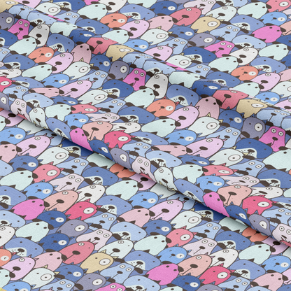 Cute Dogs Pattern 7 Quilting Cotton Fabric