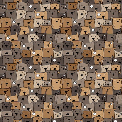 Cute Dogs Pattern 9 Quilting Cotton Fabric