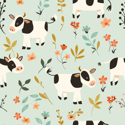 Cute Farm Babies Pattern 11 Quilting Cotton Fabric