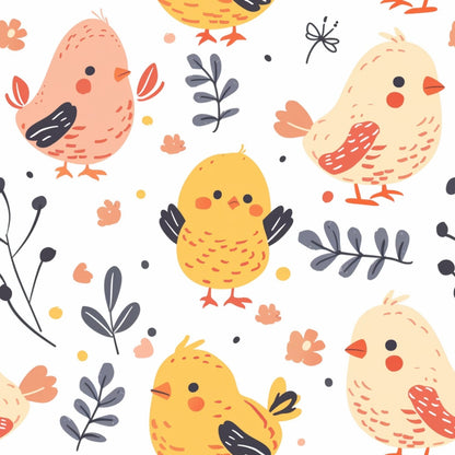 Cute Farm Babies Pattern 18 Quilting Cotton Fabric