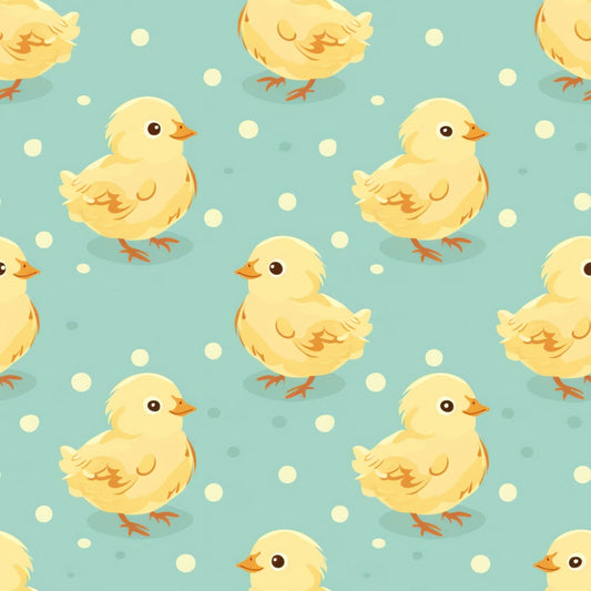 Cute Farm Babies Pattern 9 Quilting Cotton Fabric