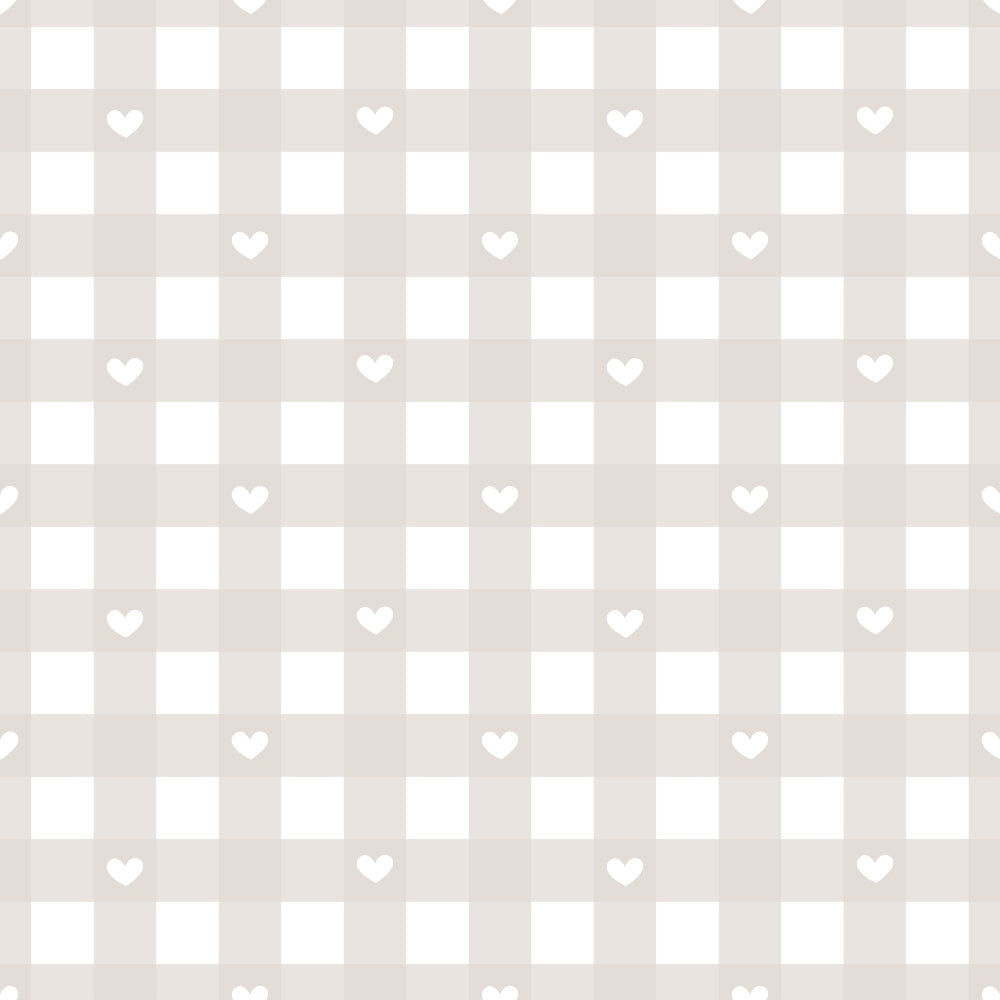 Dusty Blue Hearts Pattern 10 Minky Fabric
